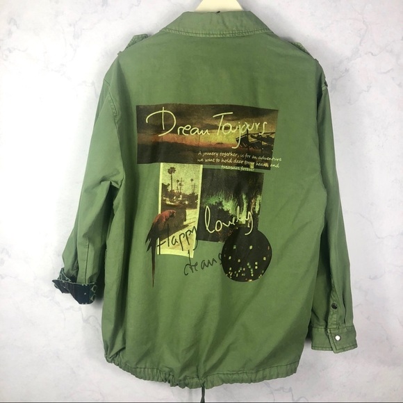 [Zara] Olive Green Utility Jacket - Picture 8 of 8